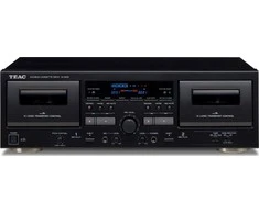 Muzikinis centras Maxell Teac Europe TEAC W-1200-B dviguba kasetė / USB / juoda