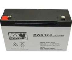 Mw Power MWPower MWS 6V 12Ah F1(187) AGM akumuliatorius, 5 metai