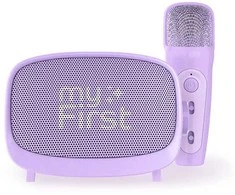 Kompiuterio kolonėlės myFirst Voice 2 - komplektas do karaoke vaikams - mikrofon i głośnik belaidis su efektami modyfikacji dźwięku (violetinė)