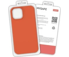 Dėklas Oranžinis MYSAFE SILICONE CASE IPHONE 12/12 PRO Oranžinis BOX
