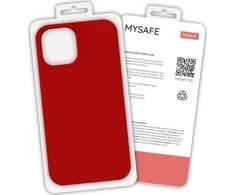 Dėklas MYSAFE SILICONE CASE IPHONE 13 MINI Raudonas BOX
