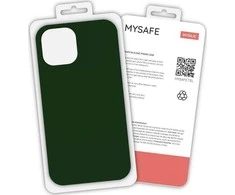 Dėklas MYSAFE SILICONE CASE IPHONE 13 PRO MAX DARK Žalias BOX