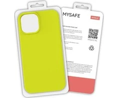 Dėklas MYSAFE SILICONE CASE IPHONE 13 PRO MAX Geltonas BOX