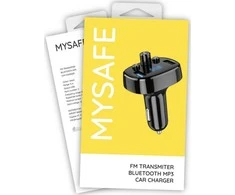 MYSAFE TRANSMITER CHARGER FMCAR Juodas