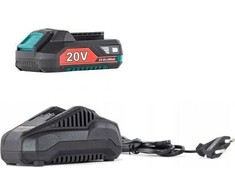 NAC ĮKROVIKLIO IR 20V 2Ah AKUMULIATORIAUS RINKINYS B-20-BC-LI