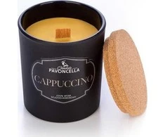 Nacomi Sojų skonio kapučino žvakė, juoda, 135 g