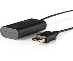 „Bluetooth“ siųstuvas Nedis BTTR050BK AUX/USB SBC 1 įrenginiui, juodas