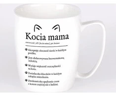 Nadwyraz.com Keramikos puodelis balta katė mama (505157) - 5905159700236