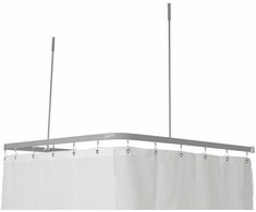NAGA P2001 Skinne 90x90x90cm komp S - Profil2001 FladSkinne 8x25mm U:90x90x90cm m.2 x loftstøt. Sø