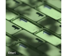 Etteri silikoninis dėklas Samsung Galaxy S25 Ultra, šviesiai žalias