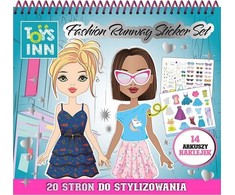 Mados kilimo ir tūpimo tako lipdukai spalvinimo knygelė Fashion Stnux