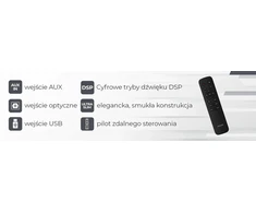 Namų kino sistema Garso juosta Aiwa HE-950BT