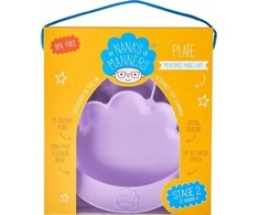 Nana`s Manners Silikoninė plokštelė su violetine Nanos Maners siurbimo taurele