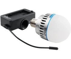 Nanlite NPF baterijos adapteris su E27 galvute