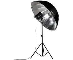 Nanlite Skėtis Deep sidabrinis 135cm (U-135DS)