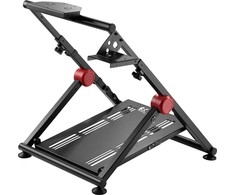 NanoRS RS155 sulankstomas plieno žaidimų vairo stovo pedalų laikiklis, reguliuojamas neslystantis