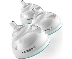 Nanobebe 150 ml 3 vnt-turkusowa NABE-1010312
