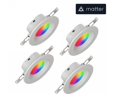 Nanoleaf Essentials Smart Downlight - oświetlenie punktowe (4 sztuki) (technologia Matter, Wi-Fi)