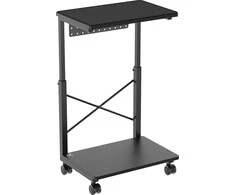 Podstawka „NanoRS“ vežimėlio stovas su ratukais CPU kompiuteriui su lentyna, maks. 80 kg, reguliuojamas aukštis 550–850 mm, RS430