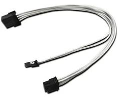 Nanoxia Kabelis PCIe 6+2Pin ilgintuvas 30cm, balta