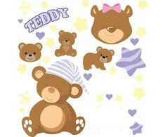 *****WIKORIA Naplamki DTF 15x20 DM-15 Teddy 29549