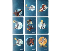 Narcissus Notepad A5/32K tinklelis PP Cosmo (9 vnt) NARCISSUS
