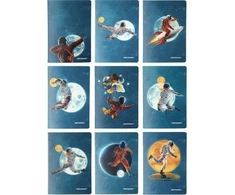 Narcissus Notepad A5/32K tinklelis PP Cosmo (9 vnt) NARCISSUS