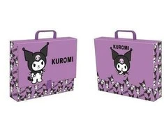 Narcissus Kuromi violetinis A4 XL dydžio aplankas su rankena