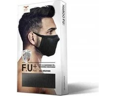 Naroo NA MASK FU+ juoda antismoginė kaukė - filtruojanti L