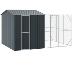 Paukščių narvas Antracitas 425 x 304 x 247 cm Cinkuota plienas