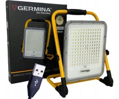 Germina Prožektorius LED įkraunamas, 100 W, 2500 lm, 6500 K, IP65, Herkules, GERMINA