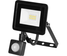 Orno ALLED 10W LED prožektorius su PIR, 850lm, IP44, 4000K, aliuminis + stiklas