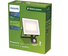 Philips Lois Naświetlacz LED 30W | 3200lm | 5000K | IP65 | Czujnik Ruchu | Czujnik Zmierzchu | Juodas