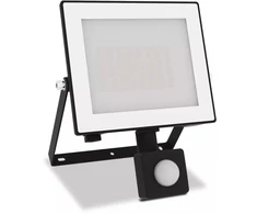 Philips Lois Naświetlacz LED 30W | 3200lm | 5000K | IP65 | Czujnik Ruchu | Czujnik Zmierzchu | Juodas