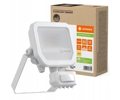 V-tac 6-8W LED prožektorius FL 10 GEN4, baltas, 3000K, IP65, su judesio davikliu