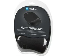 NATEC NPF-0784 Pelės kilimėlis Ergonomic CHIPMUNK memory foam filling juodas
