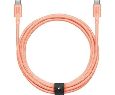 Native Union Belt Cable XL 100W - USB-C kabelis - USB-C, 3 m (abrikoso spalvos)