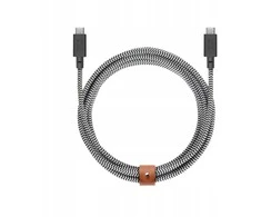 Native Union Belt Cable XL 100W - USB-C kabelis - USB-C, 3 m (zebra)