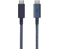 Native Union Juostinis kabelis USB-C į USB-C Pro 2,4 m, indigo spalvos