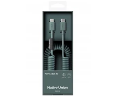 Native Union Native Union Pop Cable - USB-C - USB-C kabelis, 2,4 m 60 W (šiferio žalia)