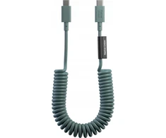 Native Union Native Union Pop Cable – USB-C – USB-C laidas, 1,2 m 60W (šiferio žalia)