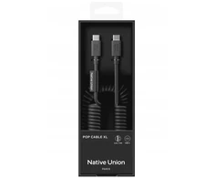 Native Union Native Union Pop Cable - USB-C - USB-C kabelis, 2,4 m 60 W (juodas)