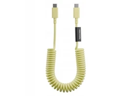 Native Union Native Union Pop Cable - kabelis USB-C - USB-C, 2,4 m 60W (lemon)