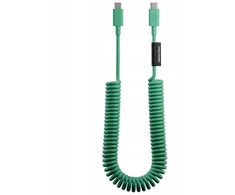 Native Union Pop Cable kabelis USB-C - USB-C 2,4 m 60W (pušies)