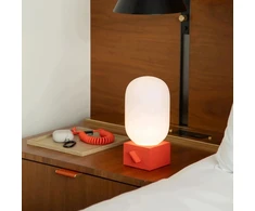 Native Union Pop Light – powerbank 5000 mAh, kabelis Pop 1,2 m (alarm red)