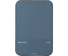 Native Union (Re)Classic magnetinis išorinis akumuliatorius Qi2 5000 mAh – tamsiai mėlynas