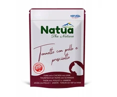 Natua Natural tuńczyk i vištiena su szynką mokra karma katei 70g