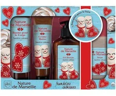Nature de Marseille Aviečių kremo dovanų rinkinys su muilu + kūno balzamu + rankų kremu + dušo žele