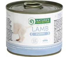 Lovely Hunter NATURE'S PROTECTION jaunų šunų konservuotas pašaras su ėriena, 200 g