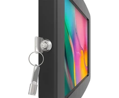 Naudojamas planšetinis kompiuteris „Compulocks Galaxy Tab A 10,1“ (2019 m.) saugomas erdvėje korpusas – juodas